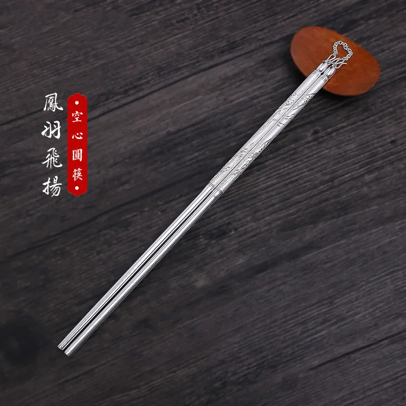 999 sterling silver chopsticks 1 pair of handmade silver chopsticks baby silver tableware