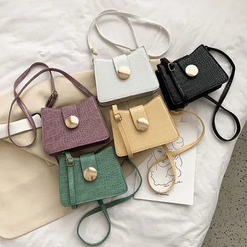 

Fashion Pu Soild Color Baguette Bags For Women Small Bag Leather HandBag And Lady Shopping Bag Cross Body Bag