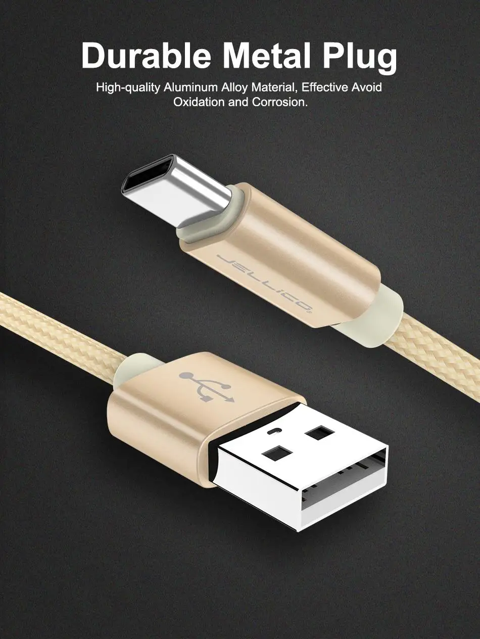 Кабель Jellico USB Type C для Samsung S10 S9 Quick Charge 3 0 кабель Быстрая зарядка Huawei P30 Xiaomi зарядное