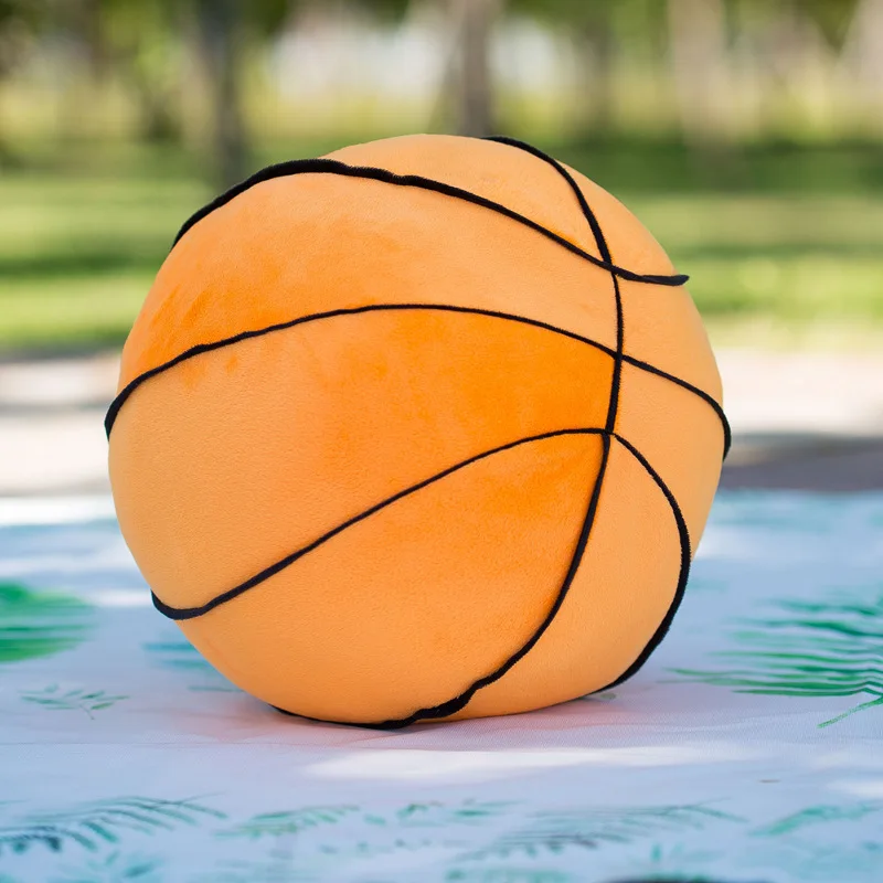Baasketball Детская креативная имитация футбола, баскетбола, плюшевая подушка, мягкие плюшевые игрушки, детские Игрушки для раннего образования, подарки для маленьких мальчиков и девочек - Цвет: Baasketball