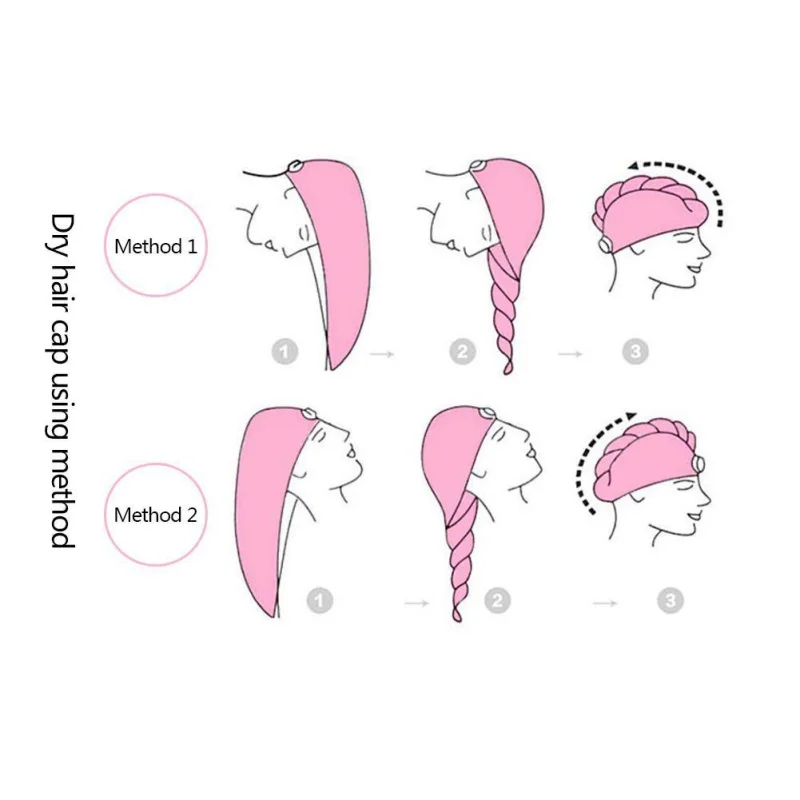 Быстросохнущее полотенце из микрофибры для волос, утолщенный коралловый флис, сухая шапочка для волос, головная повязка, супер впитывающая шапочка для душа
