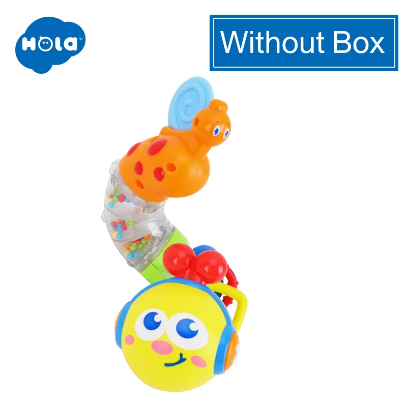 HOLA TOYS 917 милые детские игрушки электрическая музыкальная скручивающаяся гусеница вставка Ранние развивающие игрушки для детей - Цвет: WITHOUT BOX