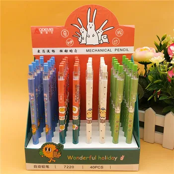 

40 pcs/lot Cartoon Animal Mechanical Pencil Cute Student Automatic Pen For Kid School Office Supply Promotional gifts