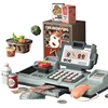 24Pcs/Set Checkout Counter Role Pretend Play Cashier Electronic Mini Simulated Supermarket Cash Register Kits Toys Kids Girl Toy 1