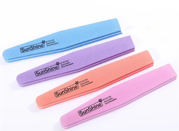 Nail File Double-Sided Polishing Sponge Rub Rhombus Polishing Article Manicure Implement Supplies Wholesale