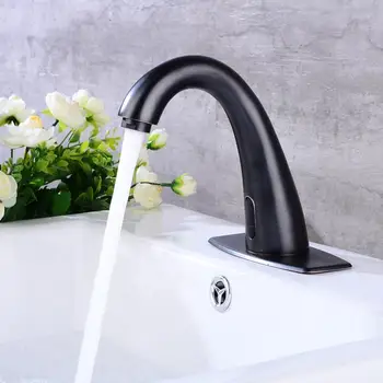 

Bathroom Faucet Electric Automatic Sensor Faucet Touchless Kitchen Sink Basin Battery Power Hot And Cold Water Mixer Taps