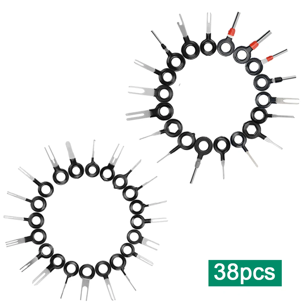 3/11/18/29/38 Pcs Connector Pin Removal Auto Car Plug Circuit Board Wire Harness Terminal Extraction Pick Crimp Pin Back Needle