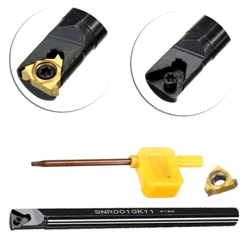 

SNR0010K11 Holder Internal Lathe Threading Boring Bar Turning Tool + AG60 Insert