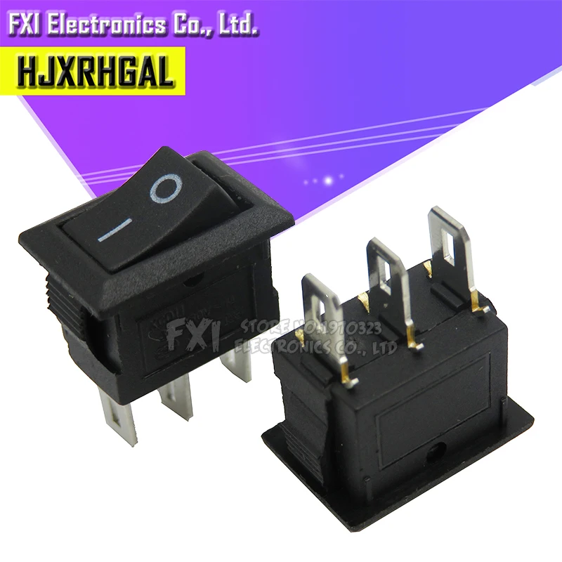 Фото 10 шт. кнопочный переключатель 10x15 мм SPST 2Pin 3pin 3A 250V KCD11 оснастка вкл. Выкл. Кулисный переключатель 10 мм * 15 мм черный красный белый №5