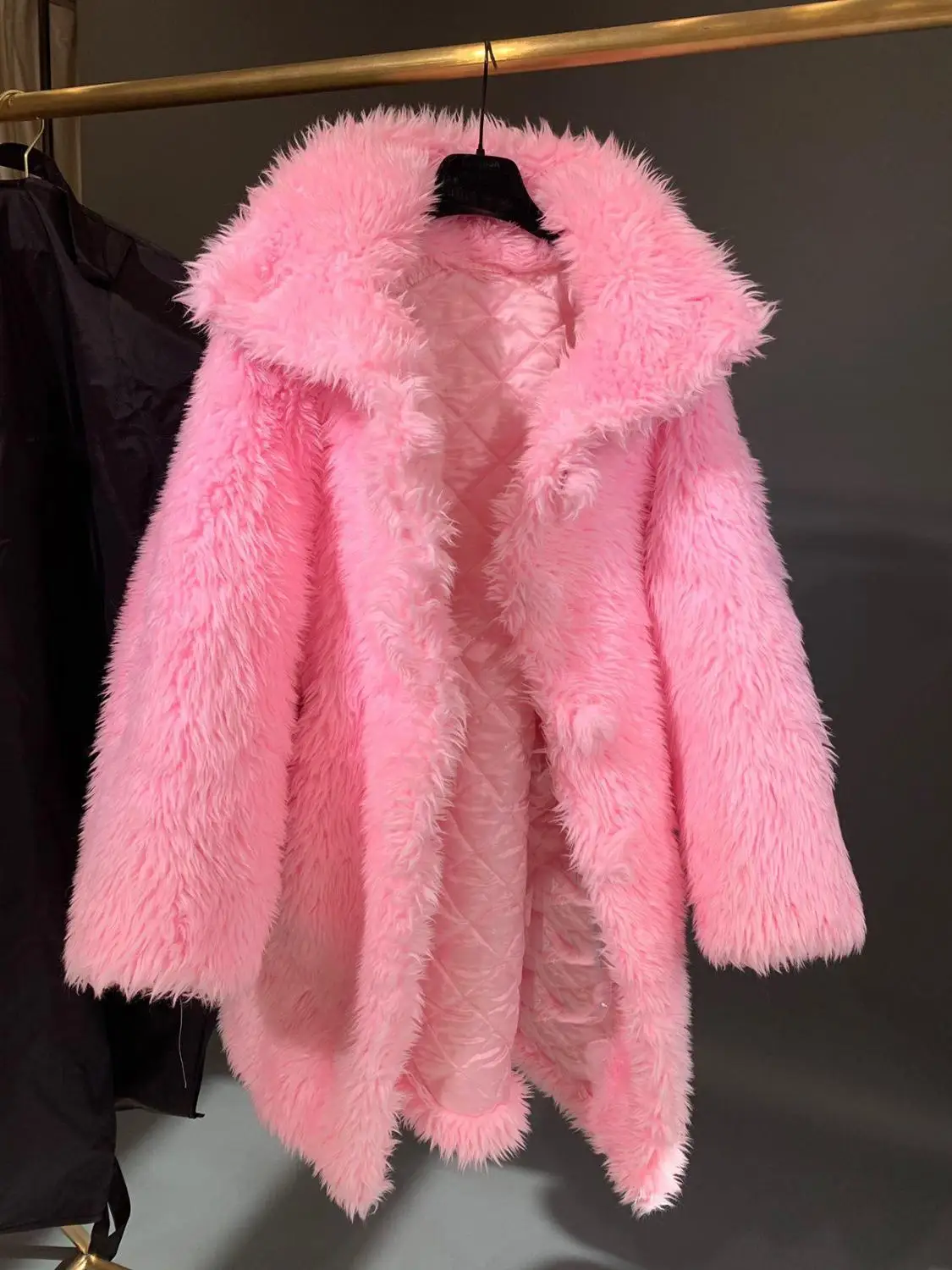 

2019 winner new women fur jacket coat female fashion high quality luxury warm jacket coat outerwear rmsx 9.03