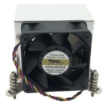COOLSERVER – radiateur CPU 2U6CA pour station de travail et serveur, ventilateur 6025 adapté à Intel LGA2011 LAG115X