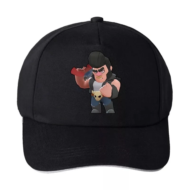 Бейсбольная кепка для костюмированной игры braw stars, бейсбольная Кепка Snapback, регулируемая Солнцезащитная бейсбольная кепка в стиле хип-хоп, аксессуары