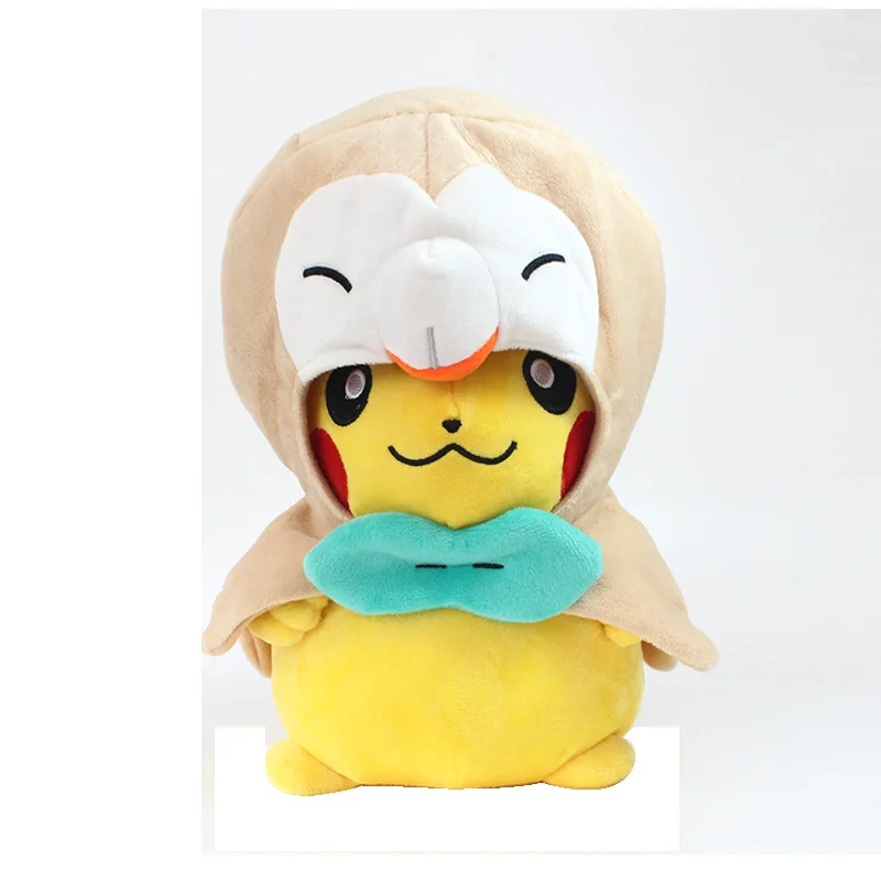 8/13 дюймов/14 дюймов pikachued с Rowlet шляпа Victini ПКМ мягкая пушистая плюшевые игрушки