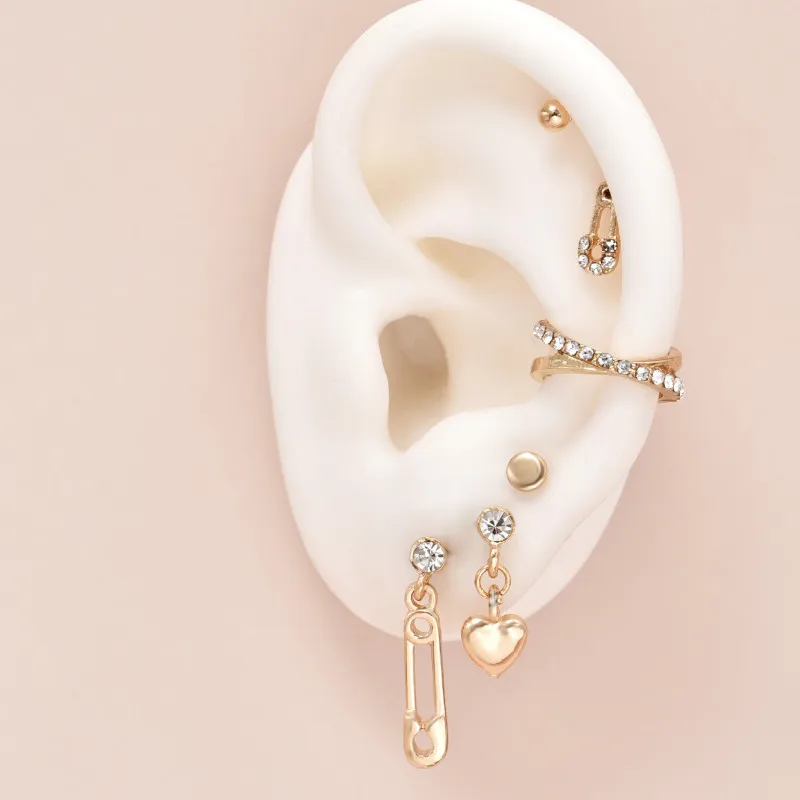 

Fashion Love Heart Dangle Earrings Set for Women 2021 Trend Jewelry Gift