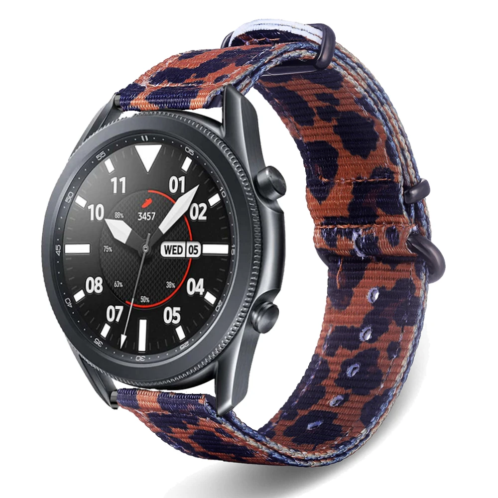 

Ремешок нейлоновый для Samsung Gear S3 Galaxy 46 мм Huawei GT Ticwatch 22 мм