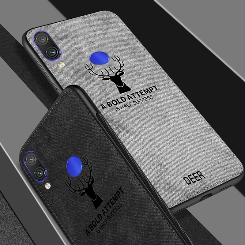 

Sweatproof fabric phone case for Xiaomi Redmi 7 case soft tpu shell on the for Xiomi redmi 7 redmi7 breathable protective cover