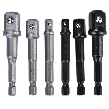 

3PCS/set SDS Socket Driver Set Drill Bit Adaptor 3/8 1/4 1/2" Hex Shank Converter Impact Drill Hammer Adapter Tools