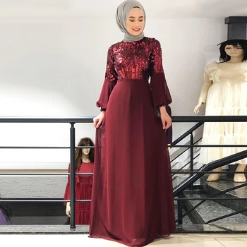 

Sequin Abaya Dubai Hijab Muslim Evening Dress Pakistan Kaftan Turkey Dresses Islam Clothing For Women Caftan Ramadan Eid Mubarak
