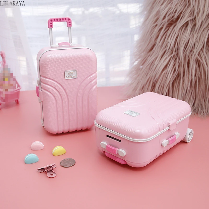 exegese Voorzieningen slaap Creative Action Figure Plastic Trolley Case Can Store Money Child Storage  Piggy Bank Girls Toys Pink Cartoon Save money Suitcase|Action Figures| -  AliExpress