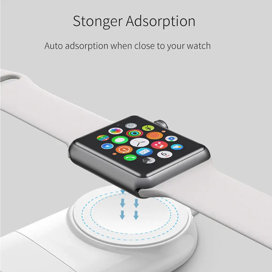 OUSU Мини QI Беспроводное зарядное устройство для apple watch магнитное зарядное устройство для iwatch 1 2 3 4 cargador usb быстрозарядная станция