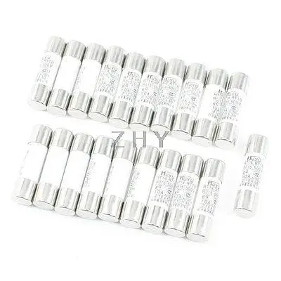 

20 Pcs 500V 10A 10 x 38mm Cylindrical Ceramic Tube Fuses Link RT14 RT18 RO15