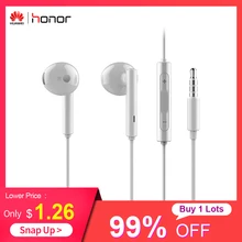 Оригинальные huawei Honor наушники AM115 Проводная гарнитура 3,5 мм разъем с микрофоном Регулятор громкости для huawei P10 P20 Lite мобильные телефоны новые