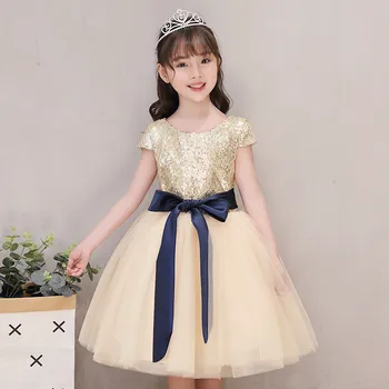 

Tick Tok 2020 Summer Children's Dress Princess Dress Piano Performance Dress Girl Host Performance Model Walk Show Evening Dress