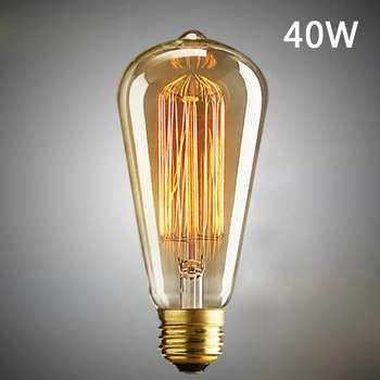 

1 Piece ST64 Antique Industrial Style Lamp Light Bulb E27 Vintage Retro Filament Edison Incandescent Bulbs