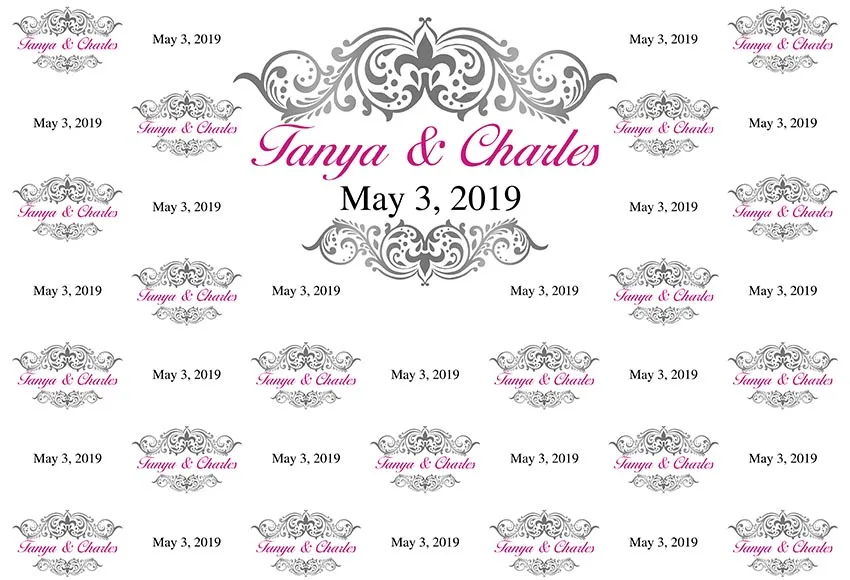 7x5ft Set of Flourish Frames Borders Labels Custom Photo Studio