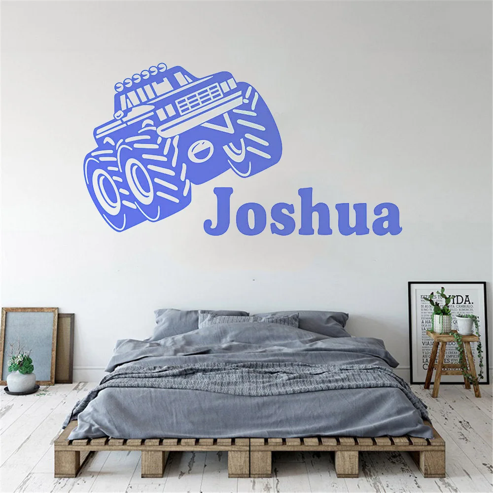 Индивидуальные персонализированные наклейки на стену автомобиля с именем