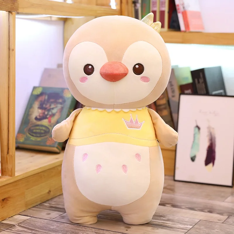 1 шт. Kawaii Пингвин плюшевая игрушка мягкая плюшевая мультяшная кукла Пингвин для маленьких девочек, детская игрушка, подарок на день рождения, Рождество - Цвет: Yellow