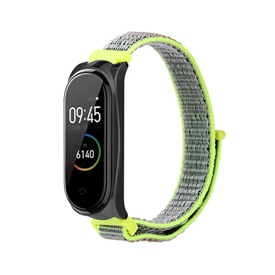 H Ремешок для Xiaomi mi 4 браслета для Xiaomi mi 4 ремешок для спортивных часов браслет mi Band 4 ремешок на запястье холст металлический корпус - Цвет: H