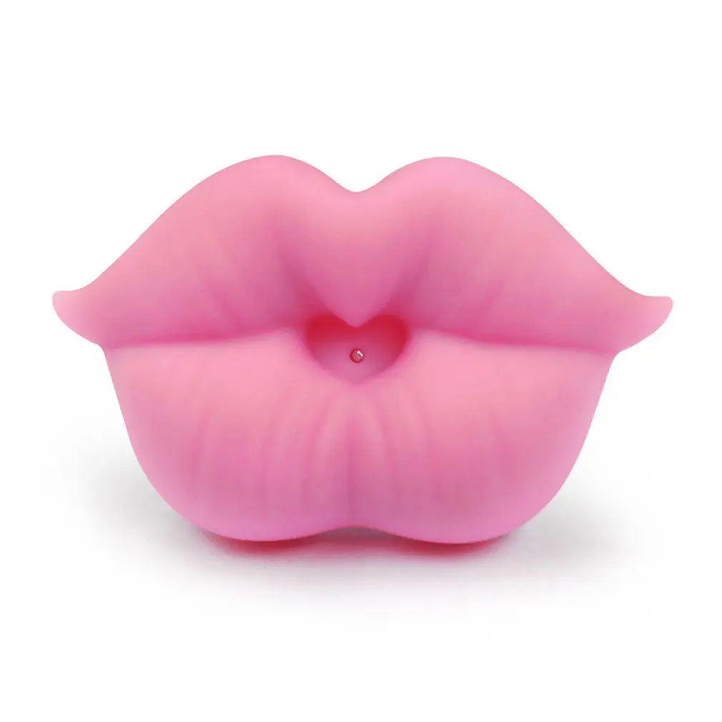 Пищевая силиконовая Забавная детская пустышка в форме губ, соски-пустышки, Прорезыватель для малышей, Ортодонтическая пустышка, Детская пустышка - Цвет: Pink