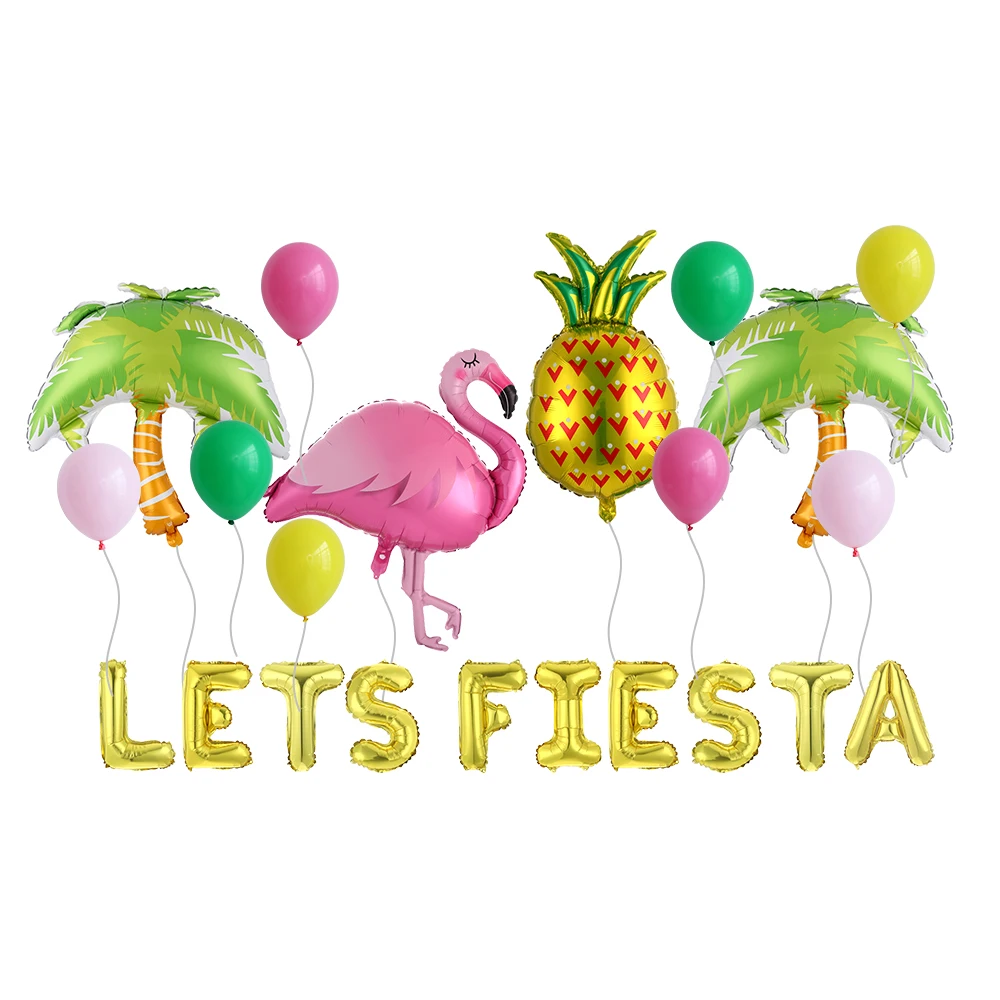 22 шт. большой шар в виде фламинго fiesta ананас и пальмовое дерево шары фруктов
