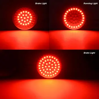 

4pcs SMD Turn Signals Brake Lights 1157 LED Bullet Smoke Lens For Harley