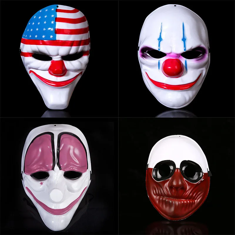 Halloween Us Flag Clown Masks Masquerade Party Scary Clowns Carnival Mask 2 Horrible Funny Pay Day Mask Prop Supplies - Masks & Eyewear - AliExpress