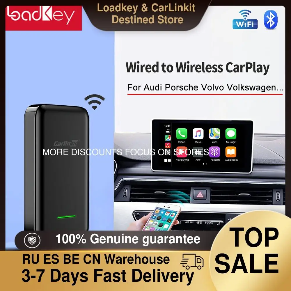 Loadkey &amp Carlinkit 2.0 CarPlay Беспроводной креплением для вспышки sрeedlite Alfa Romeo Bentley Borgward Buick