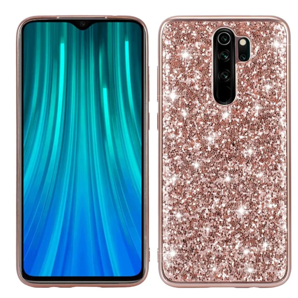 Чехол сверкающий с блестками для Xiaomi redmi note 8 Pro роскошный блестящий порошок блестки защитный чехол s для redmi note 8 8pro