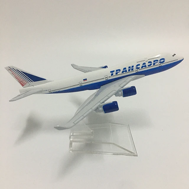 JASON TUTU 16cm Transaero Boeing b747 Plane Model Airplane Aeroflot Airbus A330 Aircraft Model Diecast Metal 1:400 scale Planes 5