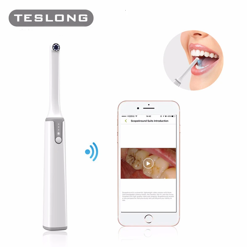 

TESLONG Oral Wifi Endoscope Mobile Phone Visual Integrated Machine Endoscope Wifi Stomatology Department Endoscope