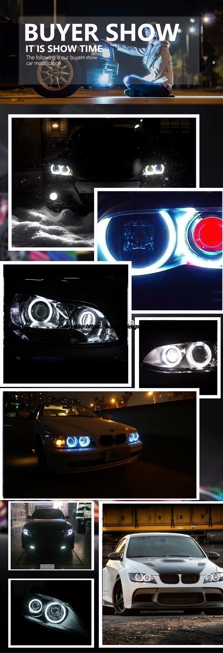 HochiTech отличный CCFL ангельские глазки комплект Ультра яркое освещение фар для ford Mustang 2005 2006 2007 2008 2009