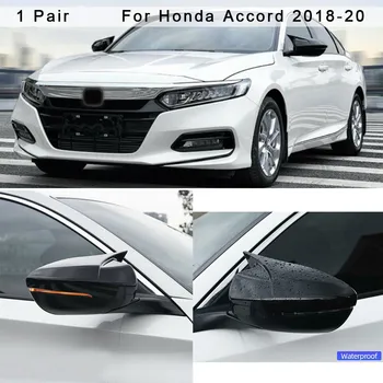 

1Pair Glossy Black Rear View Mirror Cover Cap Decor For Honda Accord 2018-20 High Quality ABS Plastic Material