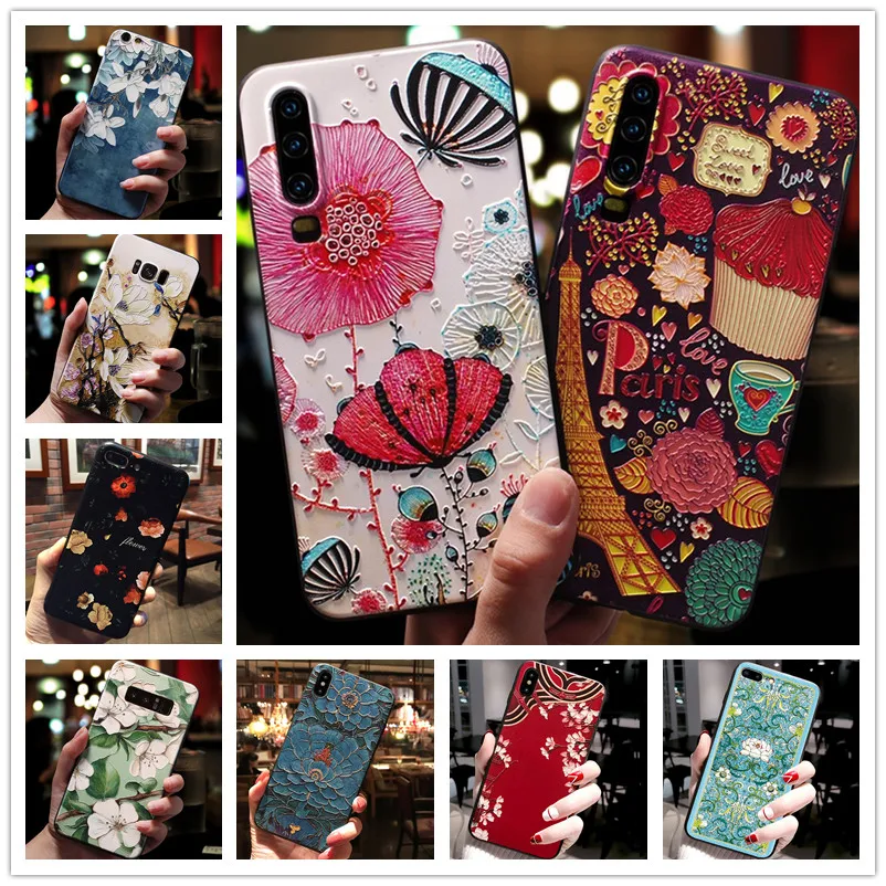 

6.2'' For Asus Zenfone 5Z / Zenfone 5 ZE620KL Case 3D Flower Emboss Silicone Phone Cases For Asus Zenfone 5Z ZS620KL Case 2018