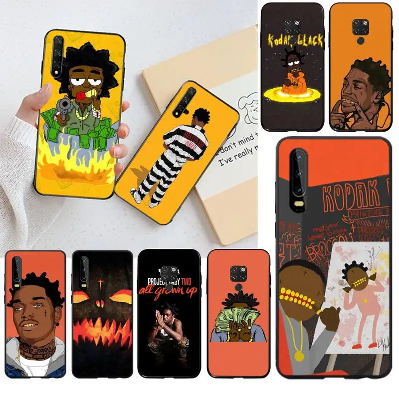 

CUTEWANAN Kodak Black Rapper Black Soft Shell Phone Case Capa for Huawei P30 P20 lite Mate 20 Pro lite P Smart 2019 prime