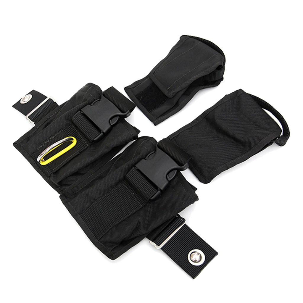 Scuba Diving Wight Bag Cargo Pocket Pouch Lead Holder for Backplate Mount