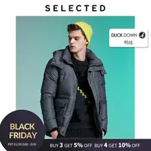 ^#Cheap 	SELECTED Men's Contrasting Plaid Down Jacket Winter Outwear Coat L|419412570	