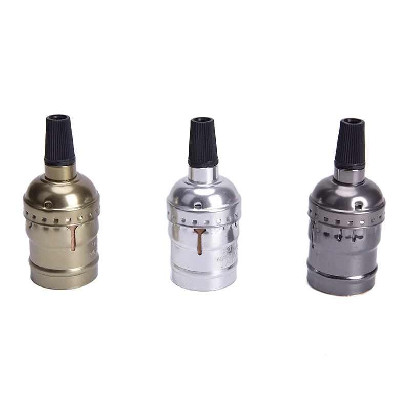 

1Pc Vintage Lamp Base E27 Lamp Holder Aluminum Bar Retro Decorative Light Fittings LED Lamp Head Light Socket