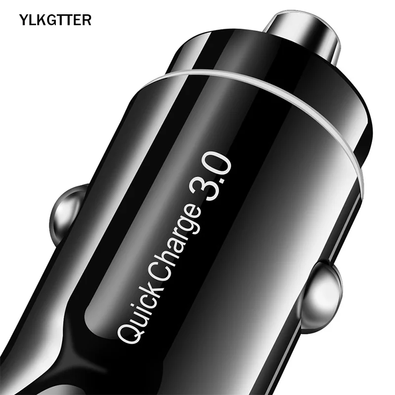 YLKGTTER Dual USB выход 3.1A/QC3.0 Смарт автомобильное зарядное устройство для Iphone X/11 XIAO mi Note 10 huawei Mate30 высокая сила тока mi ni carcharger