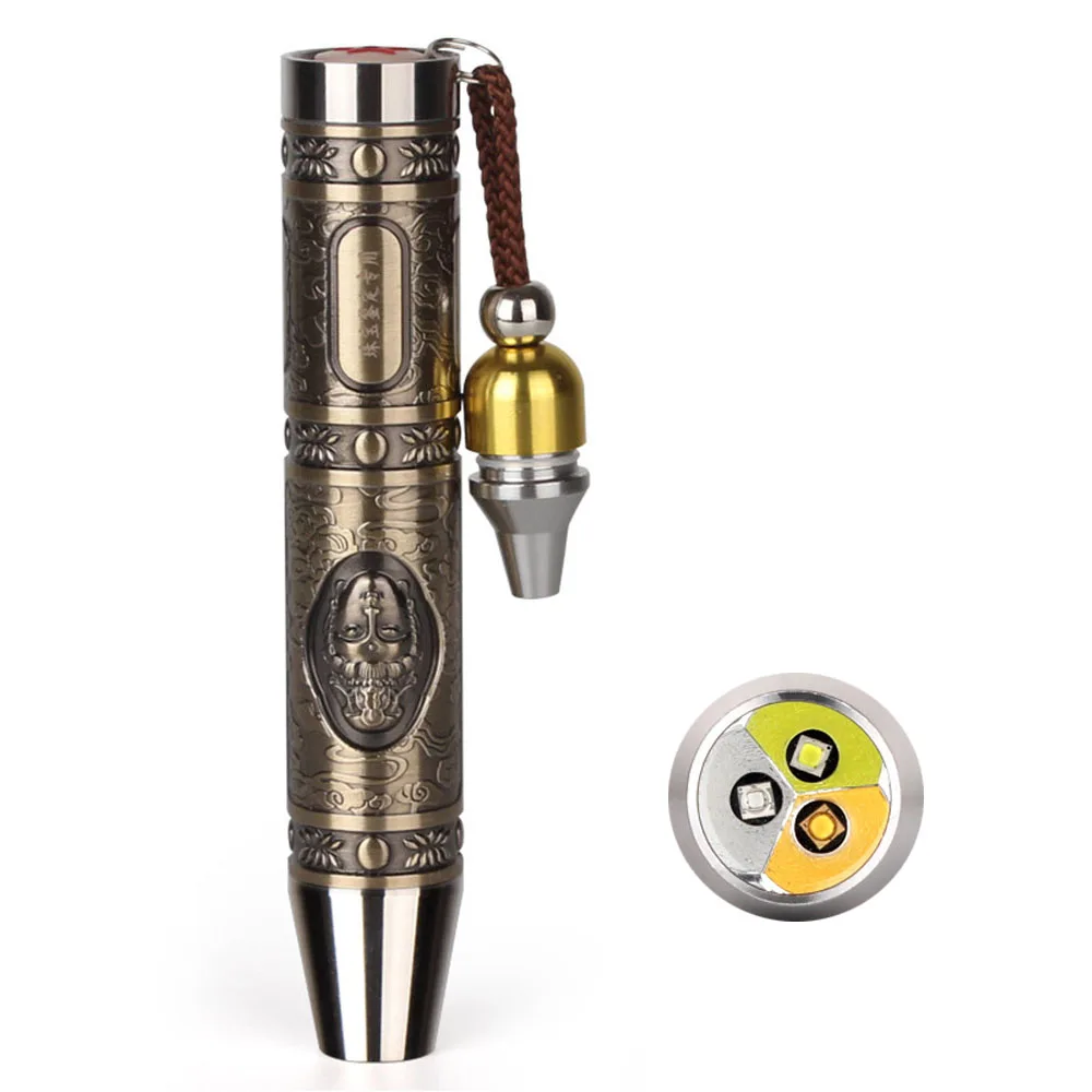 3IN1 8W High Intensity UV LED Light Gemological Tool Flashlight 385NM Black Light Yellow Light LED Torch Emerald Gem Stone Amber