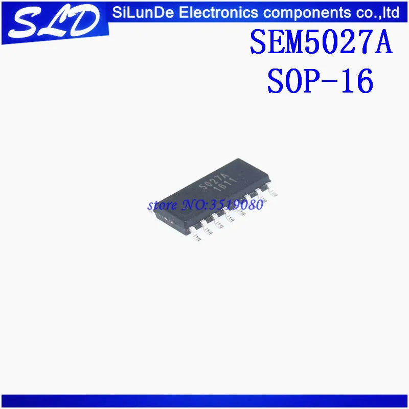 Бесплатная доставка 50 шт./лот SEM5027 SEM5027A 5027A ЖК чип питания SOP 16 Новый и оригинальный